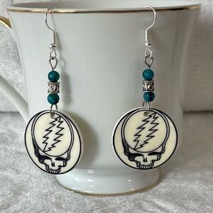 Grateful Dead glow in the dark earrings